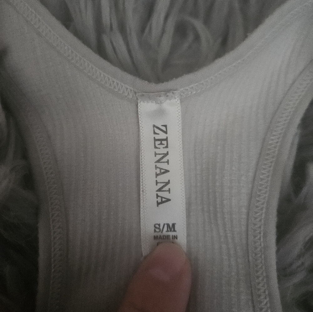 Zenana Ribbed Racerback Tank Top - Picture 3 of 4